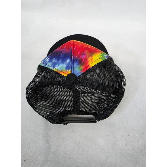 Vans Hat Cap Snap Back Tie Dye Trucker Patch Skateboard Off The Wall Mens Mesh - Picture 3 of 6